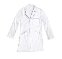 Blouse 100% coton de 190 g/m coloris blanc taille s