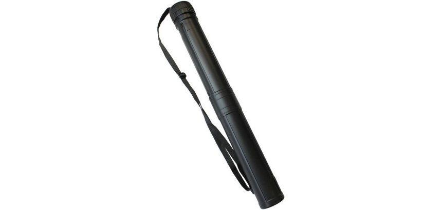 Tube à dessin téléscopique avec capuchons vissés étirable jusqu’à 120cm, diamètre 80mm
