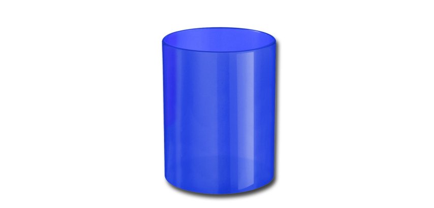 Pot à crayons Wonday bleu translucide