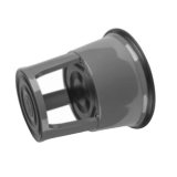 Marchepied diamètre 43.5 cm hauteur 42cm coloris Gris anthracite