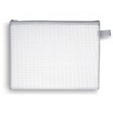 Pochette zippée en PVC renforcé semi-transparente pour le courrier, format 29x22cm épaisseur 0,5cm