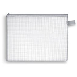 Pochette zippée en PVC renforcé semi-transparente pour le courrier, format 29x22cm épaisseur 0,5cm