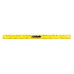 Règle en plastique incassable Jaune graduée 1m avec poignée Noire amovible pour tableau