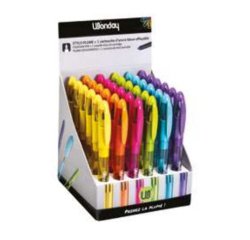 Stylo plume MIN'O, assorti, présentoir de 36