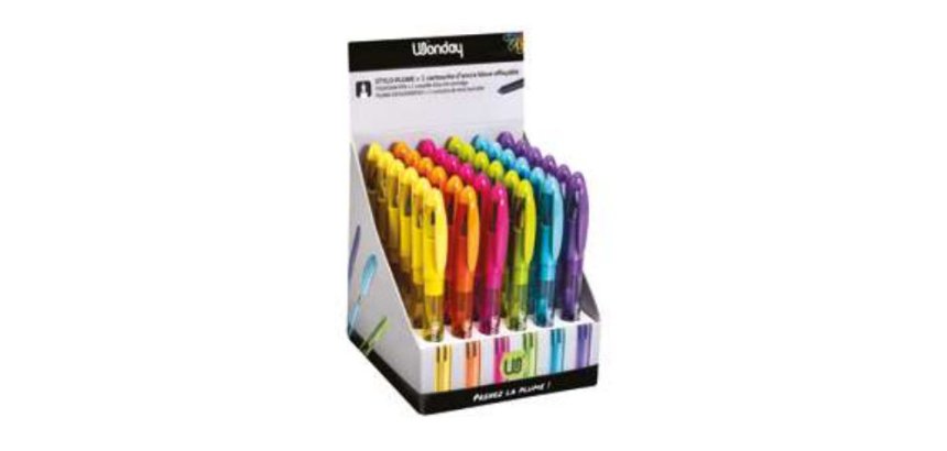 Stylo plume MIN'O, assorti, présentoir de 36