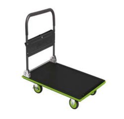 Chariot à plate-forme en acier, charge: 150 kg, noir/
