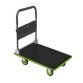 Chariot pliable Gris Noir capacité 150 kg, porte outils - Dim. déplié : L73 x H83 x P47 cm