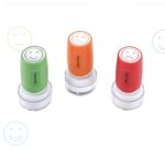 Lot tampons d evaluation wonday motifs tetes           emoticones 5000 impressions   non rechargeables 3 unites