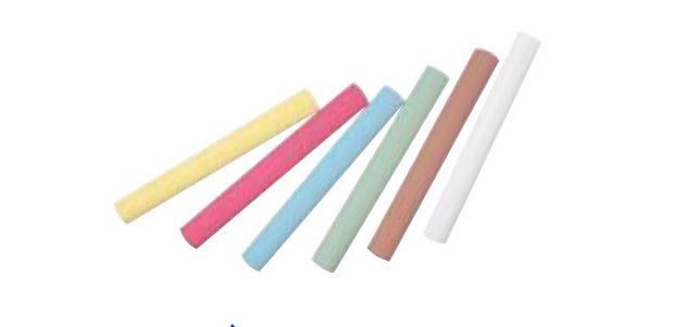 Craies anti-poussière Wonday - Boîte de 100 couleurs blanches