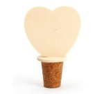 Bouchon de bouteille graine creative embout cîur 5x3x8cm  a decorer