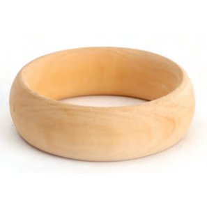 Bracelet en bois / Diamètre 7 cm, épaisseur 2,5 cm