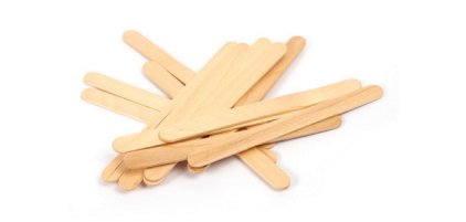 Bâtonnet en bois graine créative 93mm couleur naturellle sachet 300 unités