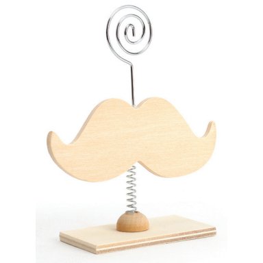 Porte-photo en bois moustache format 100 x 40 x 120 mm, à décorer