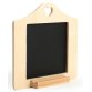 Mini ardoise contour bois à décorer, format 150x150x6mm