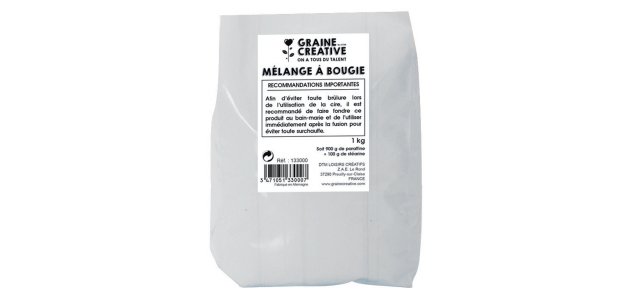 Cire à bougie graine créative préparation sachet 1kg