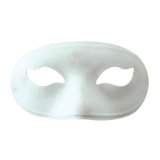 Masque simple en plastique Blanc, à décorer