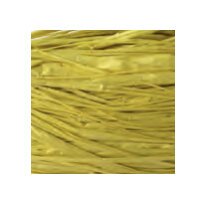 Bobine de 50g de raphia végétal coloris Jaune, longueur non standardisée de 1 à 1,20m