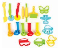 Lot accessoires de modelage gros modeles graine creative  17 pieces coloris assortis