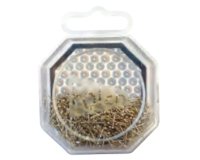 Punaises épingles argentées pour sequins 18 mm - Boîte de 50g