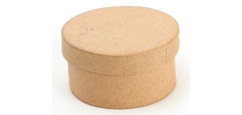 Boîte en carton à décorer forme ronde diamètre 7mm hauteur 3.9cm