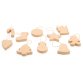 Lot de 10 formes en carton thème Noël assorties