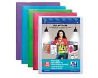 Protège-documents POLYVISION, 40 pochettes, assorti