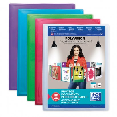 Protège-documents personnalisable Polyvision 40 pochettes - 80 vues