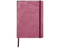 CUIRISÉ Carnet souple A5, 144 pages lignées - Cerise