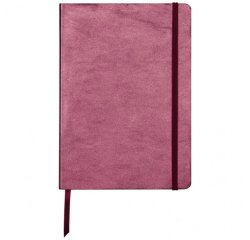 CUIRISÉ Carnet souple A5, 144 pages lignées - Cerise