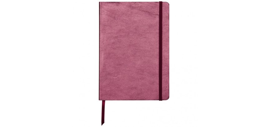 CUIRISÉ Carnet souple A5, 144 pages lignées - Cerise