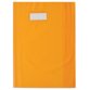 Protège-cahier opaque Grain STYL'SMS 12/100° sans rabat marque-page 24x32 Orange