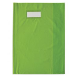 Protège-cahier opaque Grain STYL'SMS 12/100° sans rabat marque-page 24x32 Vert