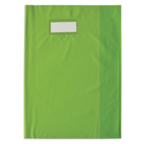 Protège-cahier opaque Grain STYL'SMS 12/100° sans rabat marque-page 24x32 Vert
