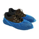 Lot de 100 Surchaussures en polyéthylène imperméables avec ourlet cheville taille unique Bleues