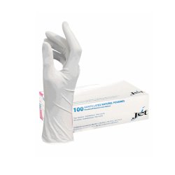 Boîte de 100 Gants en latex poudré économique longueur 24 cm Taille 7 - Boîte de 100 gants