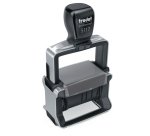 Tampon dateur trodat 5117 12 formules au choix léger incassable date 4mm changement par molette 41x25mm coloris noir