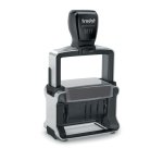 Tampon dateur trodat 5117 12 formules au choix léger incassable date 4mm changement par molette 41x25mm coloris noir