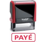 Formule commerciale trodat xprint payé empreinte 44x15mm encrage automatique rechargeable rouge