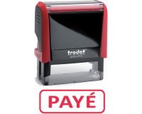 Formule commerciale trodat xprint payé empreinte 44x15mm encrage automatique rechargeable rouge