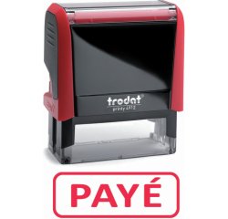 Formule commerciale trodat xprint payé empreinte 44x15mm encrage automatique rechargeable rouge