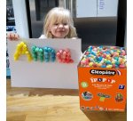 Flocon de mais cleopatre ipopop 15mm + 1 eponge + 1    guide coloris assortis pack   de 2000 flocons