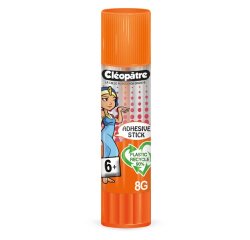 Stick de colle cleopatre invisible forte usage         intensif sans solvant carton  papier photos des 6 ans 8gr