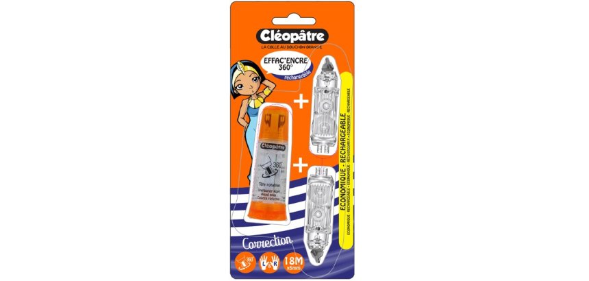 Roller cleopatre de correction 360  + 2 recharges blister de 1