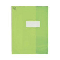 Protege-cah Oxford strong line 17x22 sans marque page pvc150 translucide vert