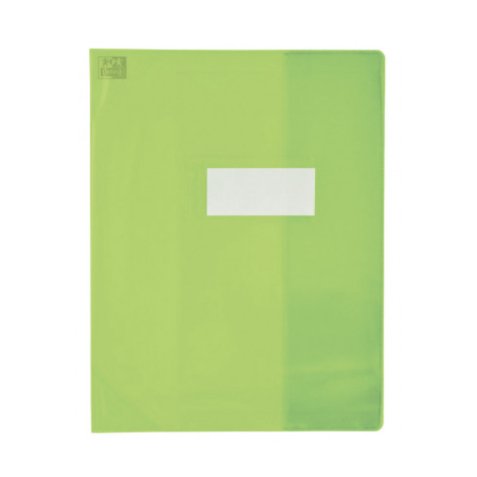 Protege-cah Oxford strong line 17x22 sans marque page pvc150 translucide vert