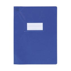 Protege-cah Oxford strong line 17x22 sans marque page pvc150 opaque bleu