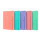Cahier Oxford signature brochure rembordee 148x210 160p optik p. ligne 6mm+tag 5 assorti pastel