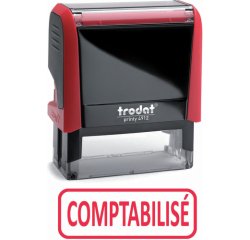 Formule commerciale trodat xprint comptabilisé empreinte 44x15mm encrage automatique rechargeable rouge