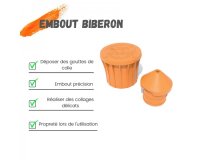 Colle cleopatre vernis puzzle. flacon de 100gr avec  embout pr cis