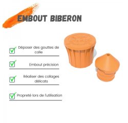 Colle cleopatre vernis puzzle. flacon de 100gr avec  embout pr cis